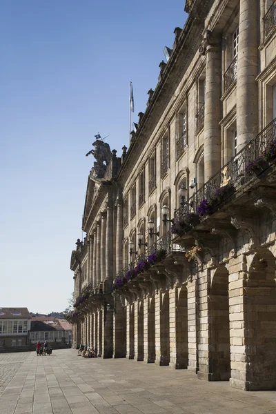 Spagna, Galizia, Santiago de Compostela, Piazza della Cattedrale, Città C — Foto Stock