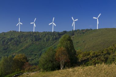 Spain, Galicia, Wind Turbines clipart
