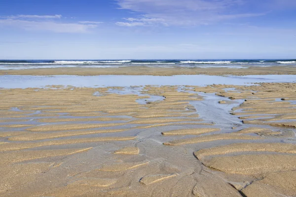 İspanya, Galiçya, atlantic ocean beach, düşük tide