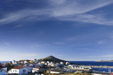 Muxia İspanya, Galiçya, panoramik Viev
