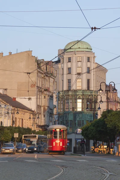 上部の Silesia ポーランド ザブジェ、旧 Admiralpalast ビル — ストック写真