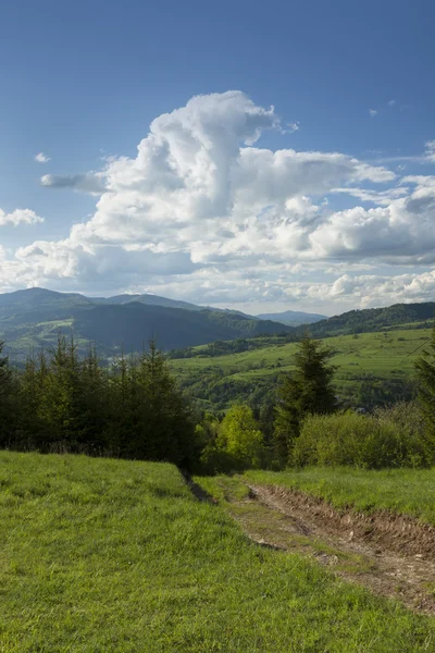 Polonya, gorce Sıradağları, muhteşem clou panoramik viev — Stok fotoğraf