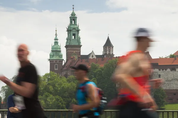 Poland, Kraków, Marathon Runners — Stock Photo, Image