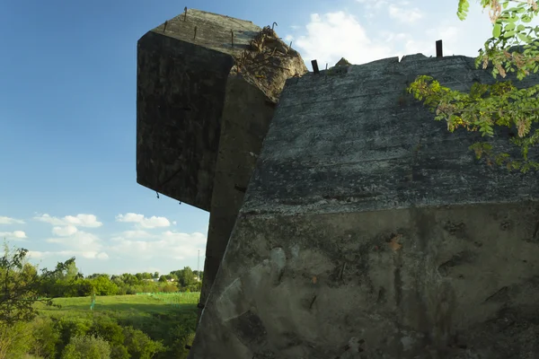 Poland, Zachodniopomorskie, Wałcz, Destroyed Pommernstellung Bu — Stock Photo, Image