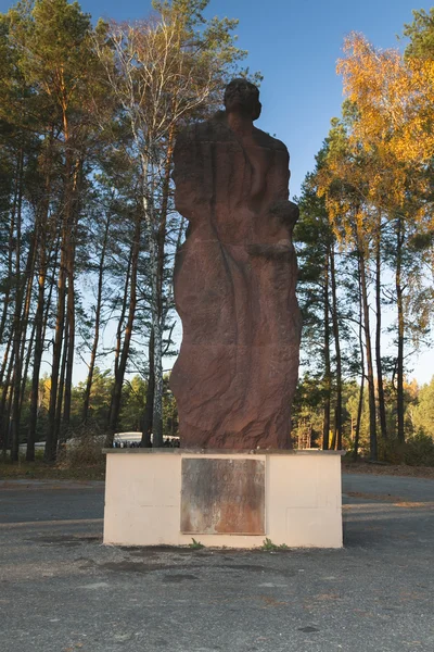 Polonya, Lubelskie, anma töreninde eski Sobibór Nazi Exterminatio
