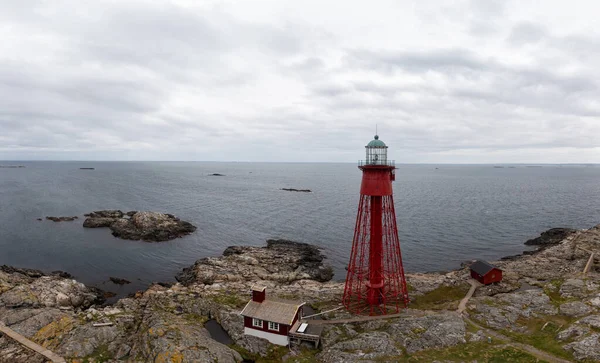 Isla Hamnskar Con Faro Pater Noster — Foto de Stock