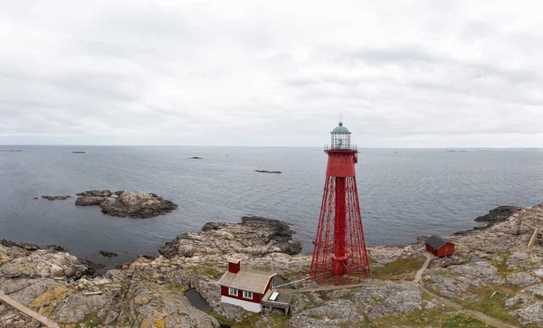 Isla Hamnskar Con Faro Pater Noster — Foto de Stock