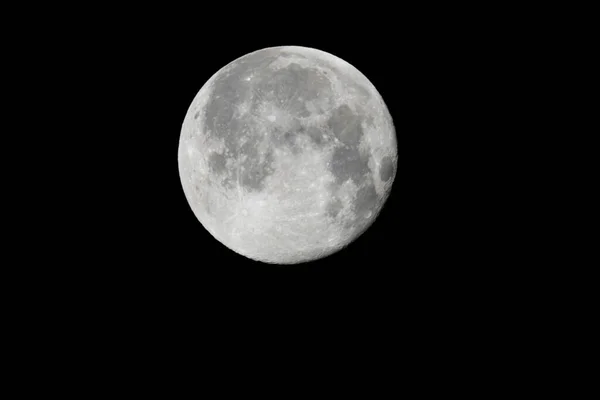 Een Volle Maan Een Donkere Lucht — Stockfoto