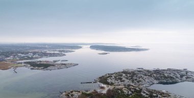İsveç 'in batı kıyısındaki Bohuslan' da Smarholmen