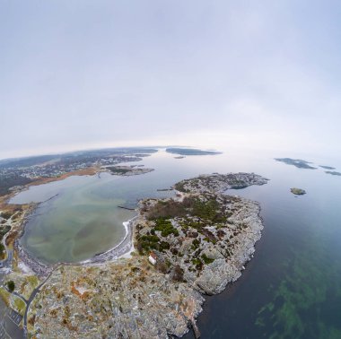İsveç 'in batı kıyısındaki Bohuslan' da Smarholmen