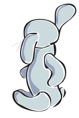 plushy bunny clipart