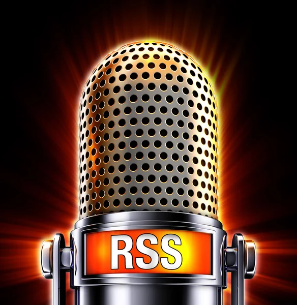 Rss microphone — Stock Photo, Image