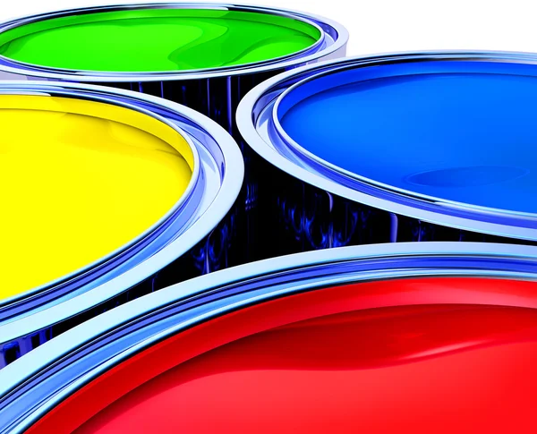 Paint pots — Stockfoto