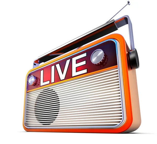 Live-radio — Stockfoto