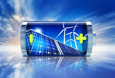 Green energy clipart