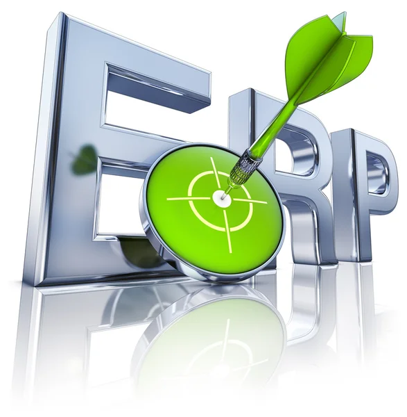 Icono erp — Foto de Stock