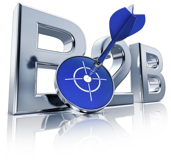 Icono b2b — Foto de Stock