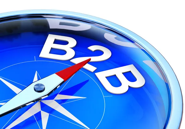 B2B compass — Stock Photo, Image