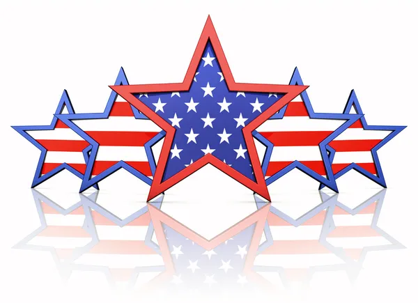 Amerikaanse sterren — Stockfoto