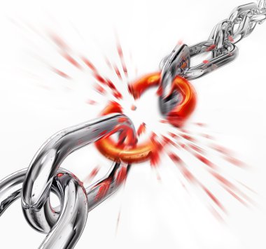 Broken link clipart