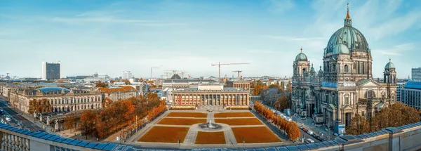 Panoramatický Výhled Centrální Berlín Během Podzimu — Stock fotografie
