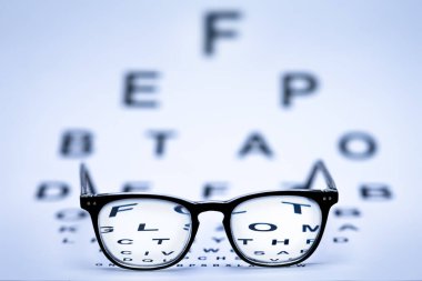 göz testi konsepti için arkaplan