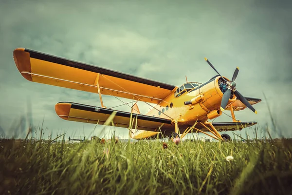 Historická Letadla Louce — Stock fotografie