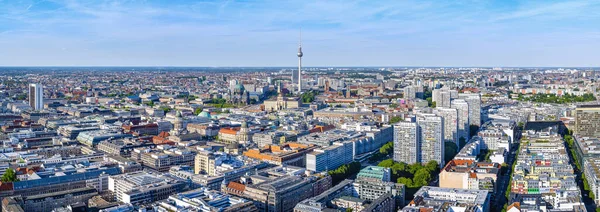 Panoramautsikt Över Centrala Berlin — Stockfoto