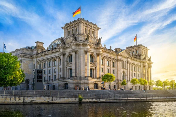 Híres Berlini Reichstag Épület Németország — Stock Fotó