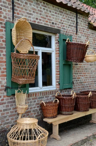 Baskets made from reed. — Stock Photo, Image