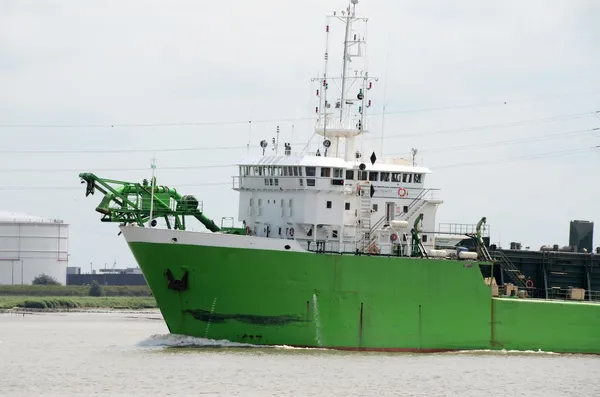 Trailing suction hopper dredger — Stock Photo, Image