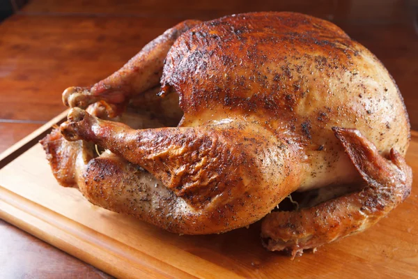 Roasted Whole Turkey Hot Out of the Oven — Stock Photo, Image