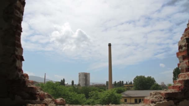老废弃的工厂 — 图库视频影像