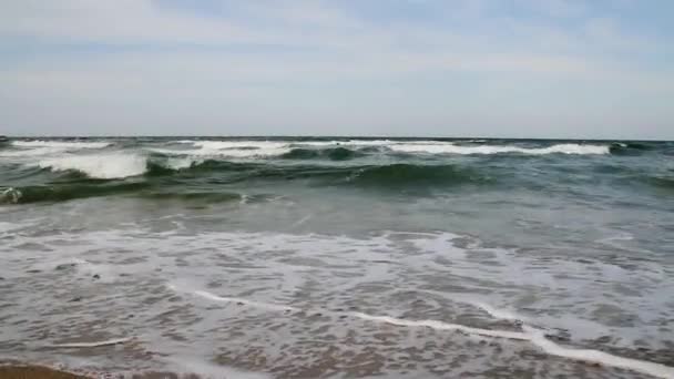 Olas en la playa — Vídeos de Stock