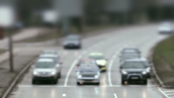 Avrupa'da trafik zaman atlamalı — Stok video