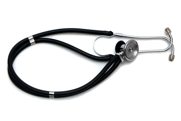 siyah phonendoscope beyaz izole