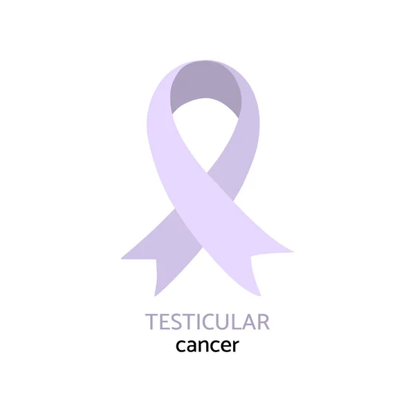 Símbolo Consciência Cancro Testicular Ilustração Vetor Cor Orchid —  Vetores de Stock