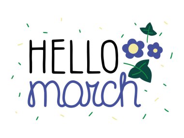 Menekşe çiçekli ve yapraklı 