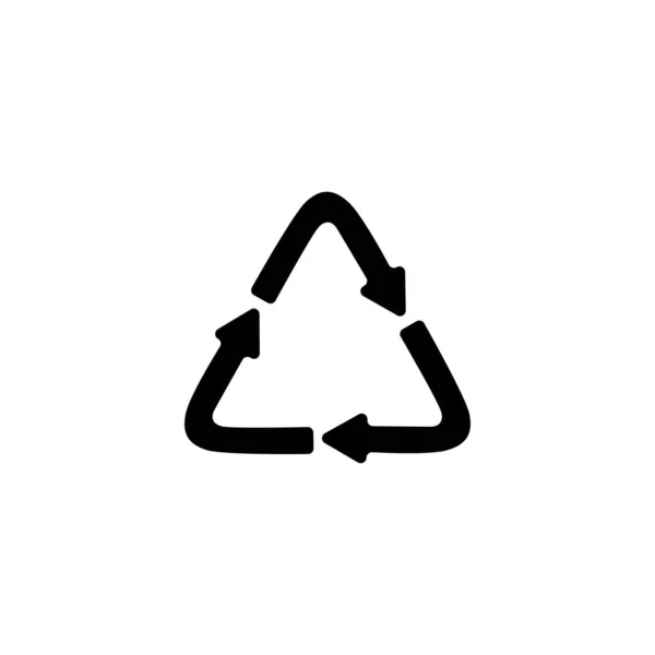 Icône Recyclage Pour Plastique Symbole Recyclage Illustration Vectorielle — Image vectorielle