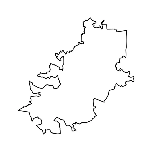リトアニアの首都ヴィリニュスの概要地図 等高線図 — ストックベクタ