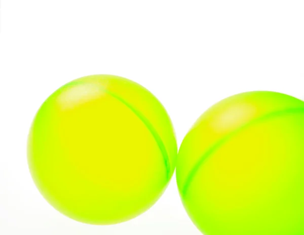 2 つの緑色のボール — ストック写真