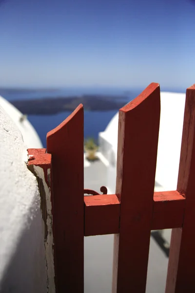 View through the gate — Stock Photo, Image