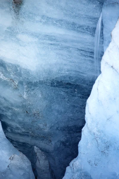 Couches de glace bleue — Photo