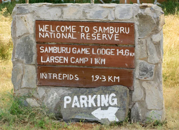 Benvenuti a Samburu segno — Foto Stock