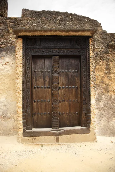 Puerta vieja Fuerte Jesús Mombasa — Foto de Stock