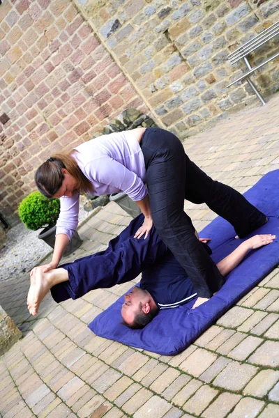 Spine stretch — Stock Photo, Image