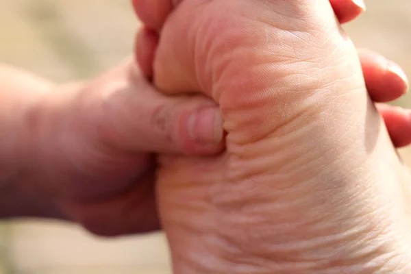 Massage voor de zool van de voet — Stockfoto