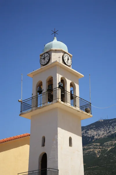 Clock tower in Kefalonia — Stock Photo, Image