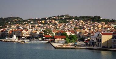 View to Argostoli Kefalonia clipart