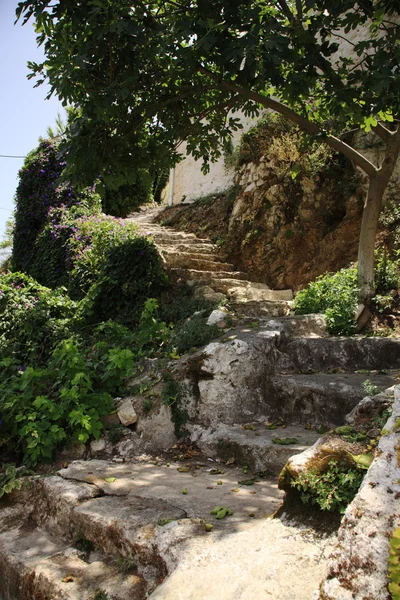 Viejos escalones por la ladera — Foto de Stock